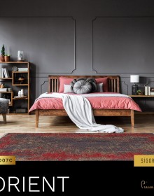 Акриловий килим ORIENT RO07C RED-GREY  - высокое качество по лучшей цене в Украине.